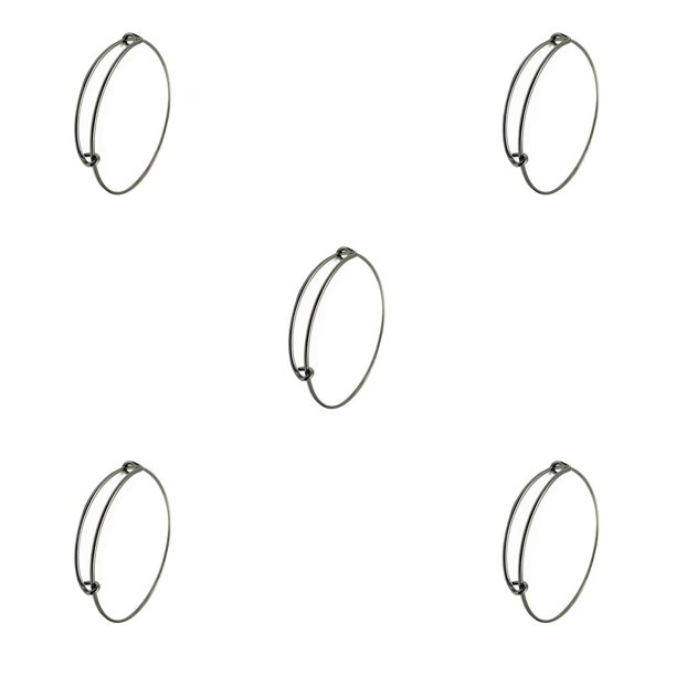 Muñequera extensible Sonducket de metal ajustable para joyería de moda Negro