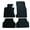 Black, variant on Ikon Motorsports Front Rear Floor Mats Liner Fits 2005-2010 BMW E60 Logo 5-Series, OE Fitment Carpet Liners Nylon Black 4 Pieces