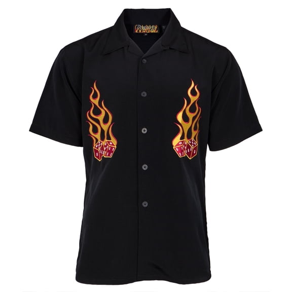 Flaming Dice Club Shirt - Medium