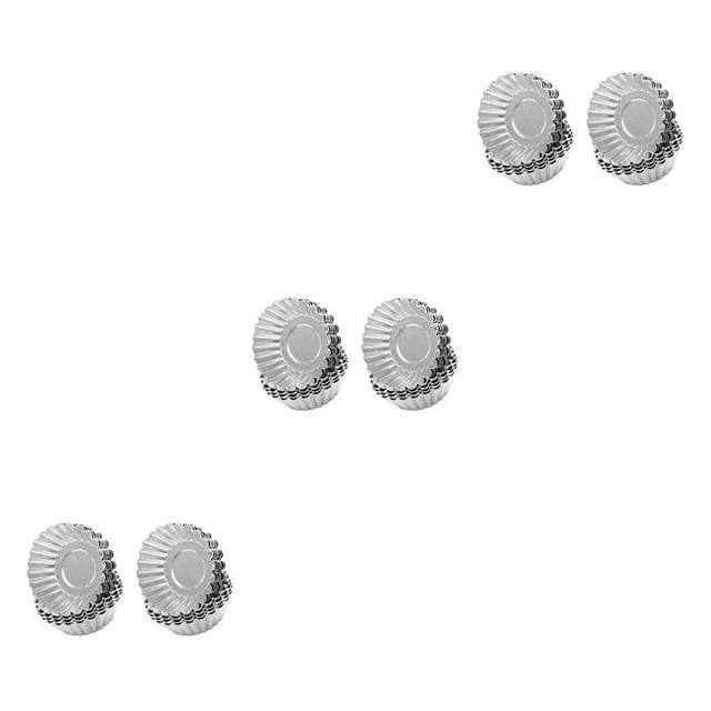 Billuyoard Moldes para tartas de huevo, herramientas de cocina multiusos, forma de flor, molde de taza para hornear grueso, suministros de cocina para Type1 NO1 Billuyoard CBP582528