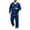Blue, variant on Zynoxe Mens Plus Size Tracksuit Sets Sports Solid Color V-neck Long Sleeve Sweatshirts Drawstring Wide Leg Pants Sweatsuit Sets with Pockets