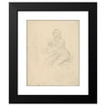 thumbnail image 2 of Józef Simmler 12x14 Black Modern Framed Museum Art Print Titled - Study to the Painting ‘King David Playing the Harp’ (1855), 2 of 5