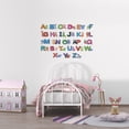 thumbnail image 2 of Multi-colored English Alphabet Letters Animals Design Vinyl Educational Wall Decal - 13" x 20" Removable Kids Bedroom Living Room Home Study Area Wall Lettering Art Decor Adhesive Decoration Sticker, 2 of 5