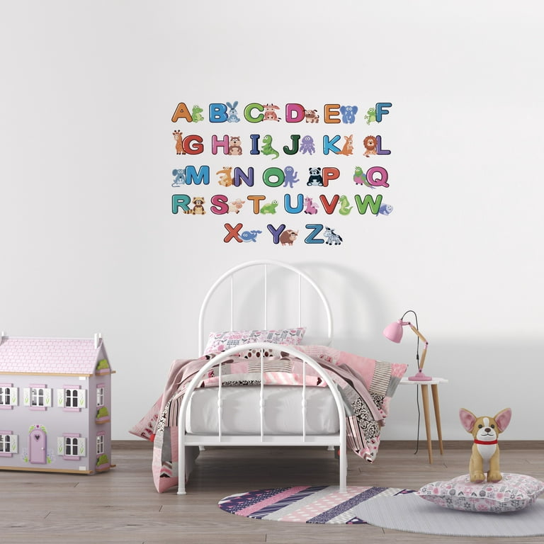 Kids Bedroom Living Room Multi-colored English Alphabet Letters