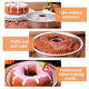 thumbnail image 4 of Molde para pasteles redondo antiadherente de 9 pulgadas para hornear, molde para pasteles de tubo para tarta de queso, flan, pastel de crema, galletas, donas, 4 of 6