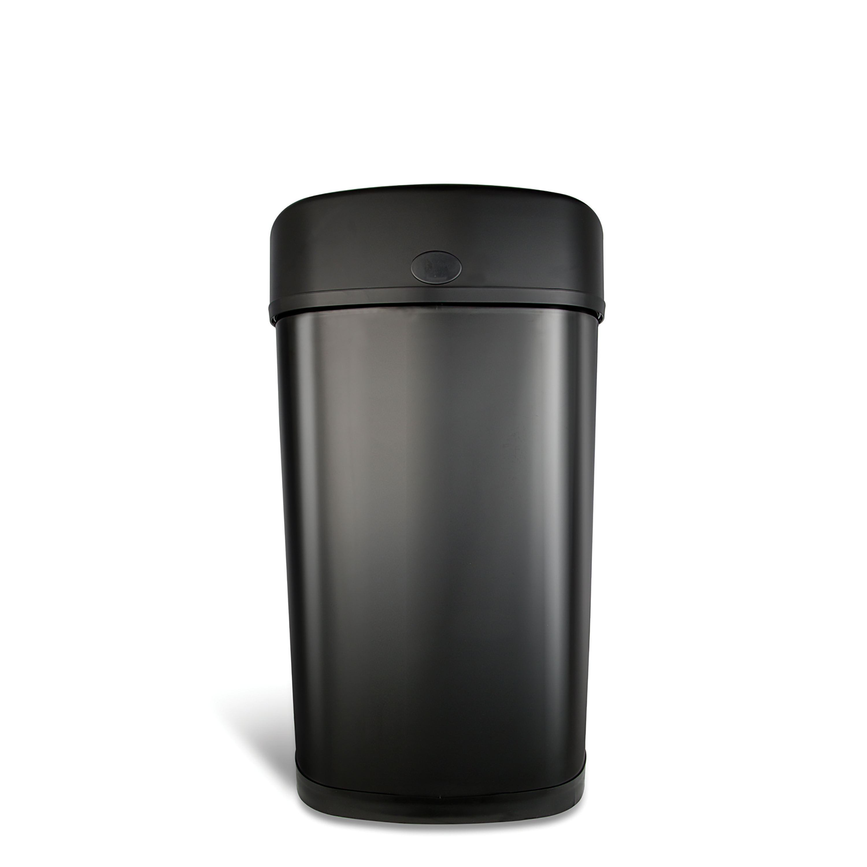 Nine Stars Motion Sensor Oval Kitchen Garbage Can, Fingerprint-Resistant Stainless Steel, 13.2 gal, Matte Black - image 9 of 9