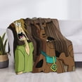 thumbnail image 4 of Saiise Scooby-Doo Ar Throw Blanket 80"x60" ,Soft Lightweight Cozy All Season Blanket for Bed,Couch,Car, 4 of 8