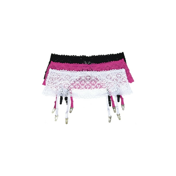 Shirley of Hollywood - Plus Size Stretch Lace Garterbelt, Plus Size Lace Garterbelt - Walmart