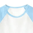 thumbnail image 4 of JOANKDMI 2 Piece Pjs Toddler Boys Girls Casual Outfits Short Sleeve Raglan Top and Ribbed Pants Set with Drawstring Lightweight Pj Lounge Wear Kids Summer Fall Clothes, 4 of 6