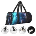 thumbnail image 3 of Easygdp Crystal Pattern White Horse Bolsa de Viaje, Bolsa de Mano, Bolsa de Gimnasio, Bolsa de Equipaje para Viaje, 3 of 6