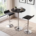 thumbnail image 2 of Set de 2 Sillas de Bar HOMEMAKE FURNITURE Color Negro con Reposapié Altura Ajustable Giratorio Moderno, 2 of 7
