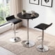 thumbnail image 5 of Set de 2 Sillas de Bar Negro HOMEMAKE FURNITURE Altura Ajustable Giratorio 360 Moderno, 5 of 5