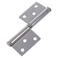thumbnail image 2 of 6Pcs Ton Argent Porte Drapeau de Fenêtre en Acier Inoxydable Charnières 6.1cm, 2 of 6