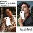 thumbnail image 2 of TGHTBA-for iPhone 13 Phone Case with [2X Screen Protectors], Liquid Silicone Shockproof Protective with Soft Anti-Scratch Microfiber Lining Slim Thin Case for iPhone 13 6.1 inch, White, 2 of 4