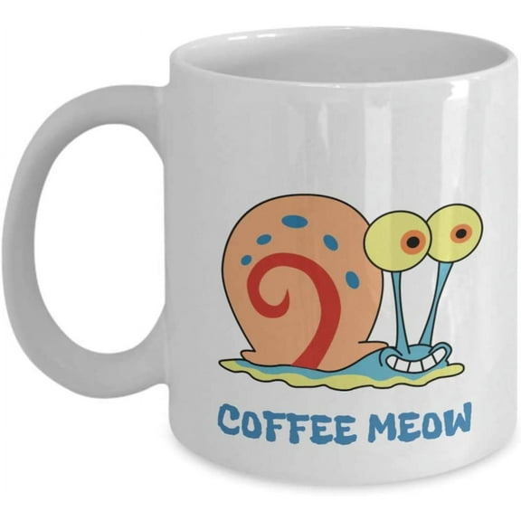 Gary the Snail. Funny Coffee Mug. 11oz White Novelty Mug.