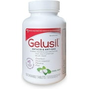 Gelusil Antacid & Anti Gas Tablets, Cool Mint - 100 ct Bottle