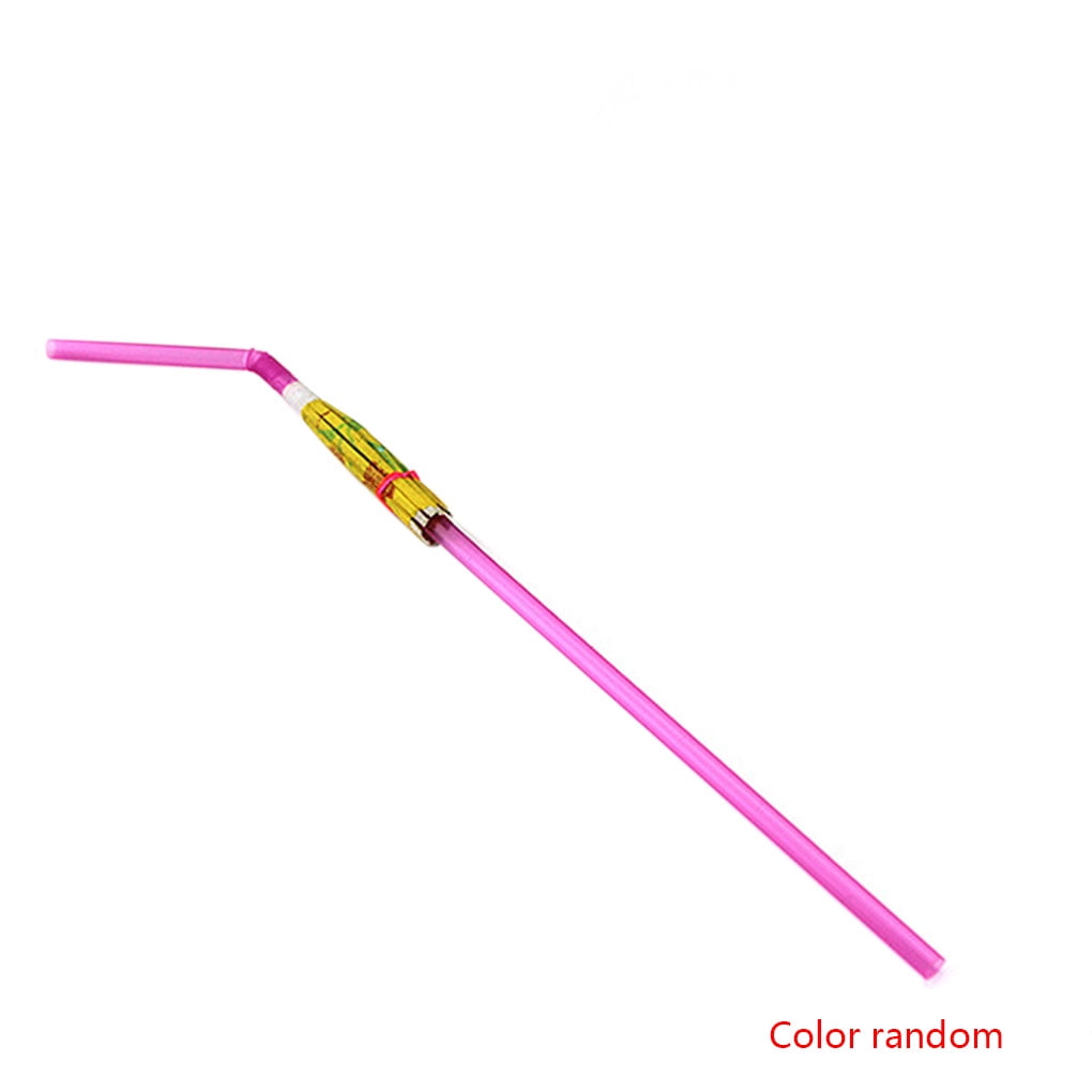 20pcs Umbrella Disposable Bendable Colorful Drinking Straws for Luau Parties Bars Restaurants