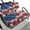 American Flag Printed, variant on Uorisanigo Hawaiian Hibiscus Flower Golf Cart Seat Covers Durable Front Seat Covers Golf Cart Seat Covers Funny Fits Two-Person Golf Cart Seats Golf Cart Accessories Seat Cushion