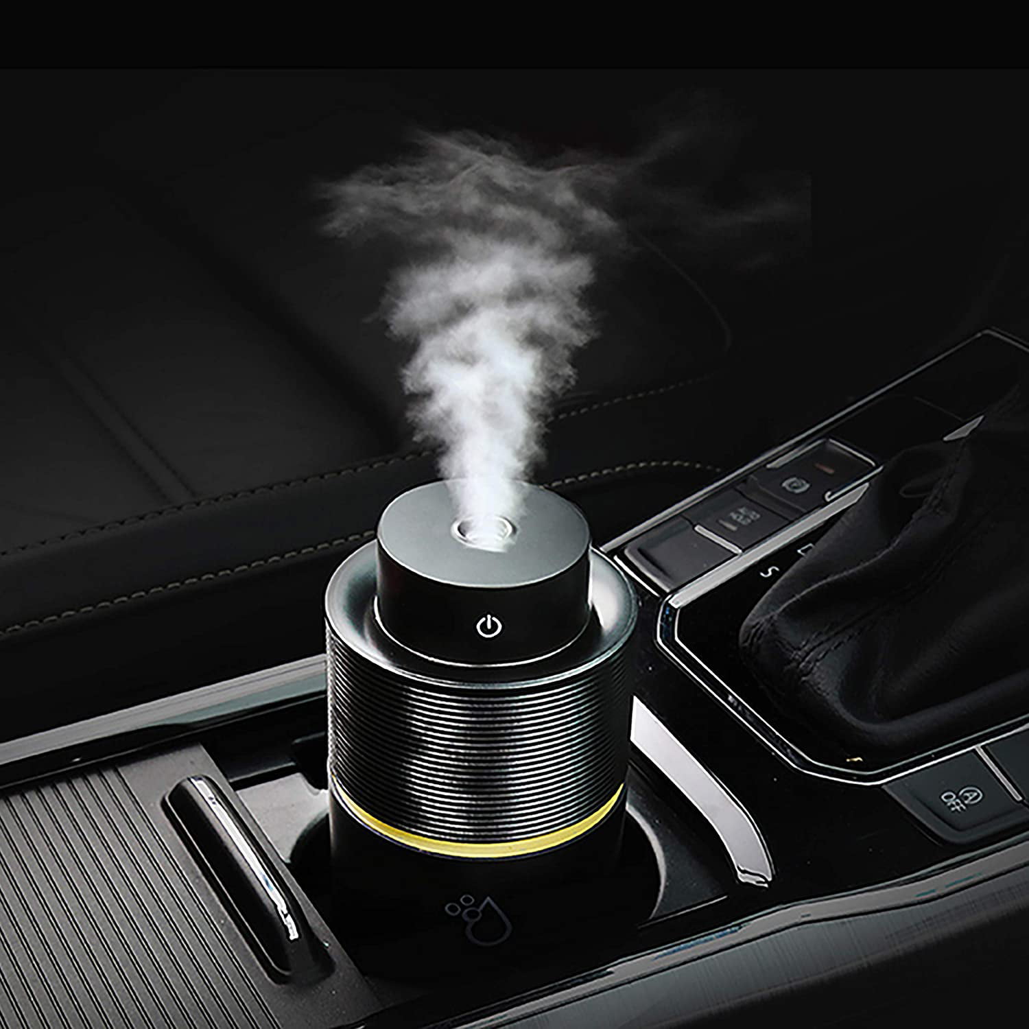 HIVAGI® Car Diffusers, 7 Color Car Essential Oil Diffuser Humidifier for  Car Travel Office Bedroom (White).