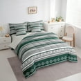 thumbnail image 3 of Castle Fairy Bohemian Damask 7-Piece Twin Bedding Sets,Green Grey Bedding Comforter Set,Geometric Lines Breathable Sheet Sets for Teenagers Women,Breathable Home Decor, 3 of 8