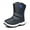 Black Blue, variant on Kushyshoo Kids Snow Boots Waterproof Purple Star Girls Winter Boot Big Kid Size 1