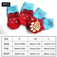 thumbnail image 1 of 4PCS Pet Paw Protection Dog Socks For Pet Dog Small Cat Non-slip Pet Socks Christmas Gift Pattern, 1 of 5