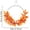 C-Orange 17in, variant on Fall Wreaths for Front Door, Asymmetric Hoop Fall Wreath with Autumn Leaves Berries, Front Door Wreaths for Summer Fall Wedding Decor Thanksgiving Harvest Home Decor, 15.74 Inch by XSAOP