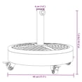 thumbnail image 2 of vidaXL Parasol Base with Wheels for 1.5"/1.9" Poles 59.5 lb Round, 2 of 7
