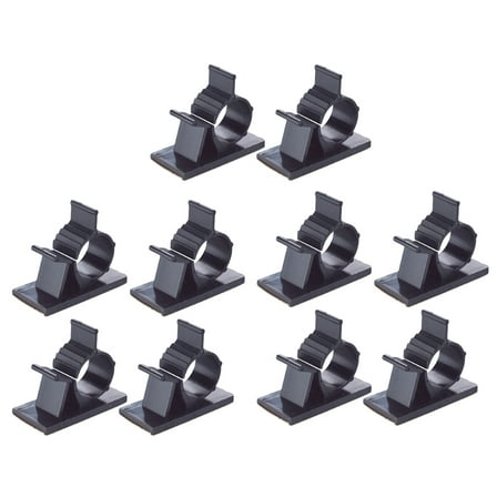 FONDOTIN Wire Organizer Clips Adhesive Cable Clamps 30Pcs Black