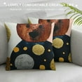 thumbnail image 3 of COMIO Abstract Boho Throw Pillow Covers Mid Century Modern Aesthetic Navy Blue Burnt Orange Pillow Cushion Covers Geometric Minimalist Art Decor for Couch Bed Home Decor, 3 of 5