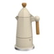 thumbnail image 1 of Cafetera italiana Moka Pot, práctica cafetera con mango de madera, aleación de aluminio, 6 Blanco, 1 of 9