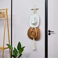 thumbnail image 5 of Macrame Hat Hangers Boho Hat Hangers for Wall Bohemian Women Hat Rack Hat Organizer for Wall Hanging Hat Display Hand Weaving Hat Rack Decorative Cap Holder for Wide Brim Cap, 5 of 14