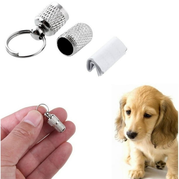 Aimik Dog Cat s Storage Tube Pet Id Address Label Collar Stainless Steel Hidden Barrel Anti Lost Walmart Com Walmart Com