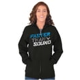 thumbnail image 4 of US Air Force Faster Than Sound USAF Zip Up Hoodie Men's Women's Brisco Brands S, 4 of 6