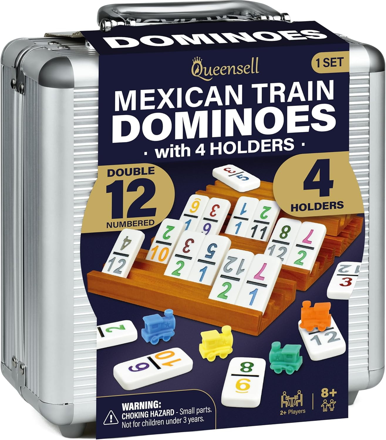 Queensell Mexican Train Dominoes Double 12 Set photo 1