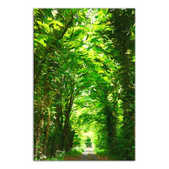Creative Products Green Forest Path 30x40 Canvas Wall Art
