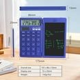 thumbnail image 4 of NEWYES Calculator with Writing Tablet, Portable Basic Calculator Notepad for Primary and Middle School Students, Black (Blue), 4 of 6
