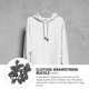thumbnail image 3 of unbranded 20Ud Accesorios De Cuerda Convenientes Negros Para Ropa Y Con Fácil, 3 of 8