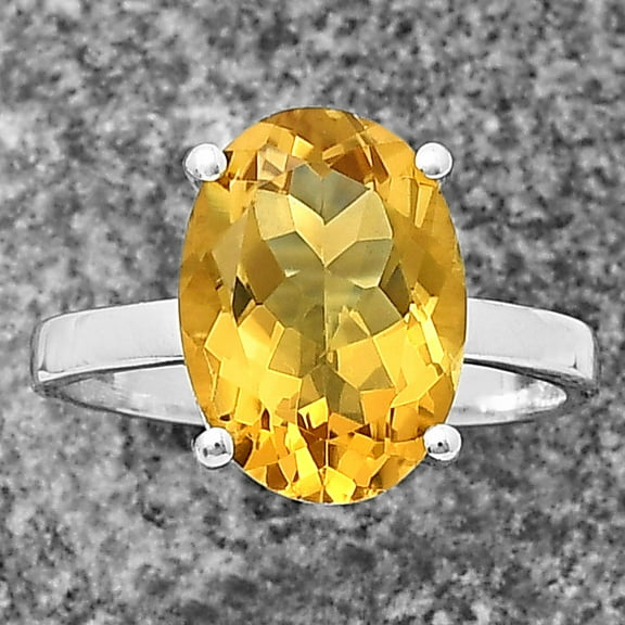 Natural Citrine 925 Sterling Silver Ring s.7 Jewelry DGR1112_A_7 R-1019