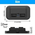thumbnail image 3 of Dual USB Charger for Cars, Boats, and Campers with LED Lights and Water/Dust Protection, 3 of 5