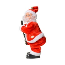 Chritmas Santa Claus With Music And Animated Dancing Ornaments, Creative Electronic Toy Gifts For Holiday And Birthday