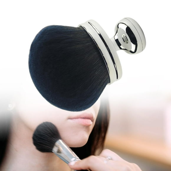 Cepillo corporal para piernas y espalda, cepillo portátil de fibra suave para colorete facial, profesional para resaltador de polvo, herramienta de Argén