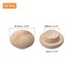 thumbnail image 2 of Tapones de madera, paquete de 50, 13 x 8 mm - Tapones de botón de madera de haya, cubiertas de agujeros de tornillo para escaleras, sillas y manualidades, 2 of 6
