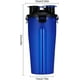 thumbnail image 2 of Botella de agua para perros con 2 cuencos plegables, portátil 2 en 1, botella de agua y comida para perros, gatos, mascotas, botella de viaje para caminar, hacer ejercicio, senderismo, acampar (azul) JM, 2 of 5