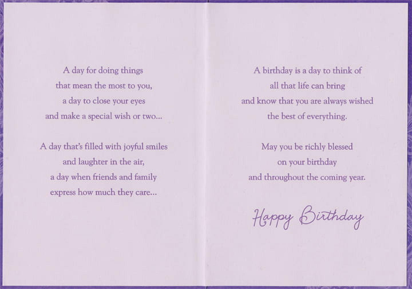 Designer Greetings Hummingbird on Purple: Touch of Joy Religious : Inspirational Birthday Card