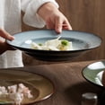 thumbnail image 4 of 10 Inches Household Dinner Plate Ceramic Upscale Hotel Restaurant Commercial Salad Plate Serving Dishes, 4 of 5