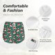 thumbnail image 4 of Balery Santa Hat Joy Green Festive Pantalones cortos deportivos para mujer con forro y dos bolsillos, elásticos, para entrenamiento, gimnasio, yoga-Small, 4 of 7