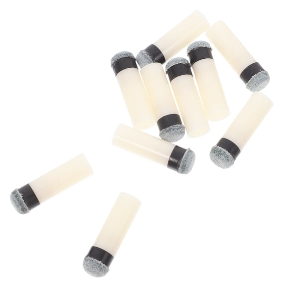 Milisten 10Pcs Pool Cue Tip Repair Kit Screw on Durable Billiard Stick Replacement