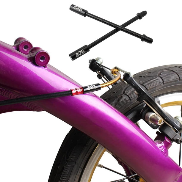 Kit De 2 Coudes De Frein V-Vélo – Angle 110°, Alliage Alu + PC Lubrifié – Pour Route Et VTT, Réduit Friction