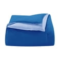 thumbnail image 3 of Blue 3-Piece Reversible Comforter Set, Recycled Microfiber Bedding, Full/Queen, by Utica, 3 of 6